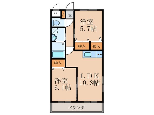 グローリアス幸神の物件間取画像